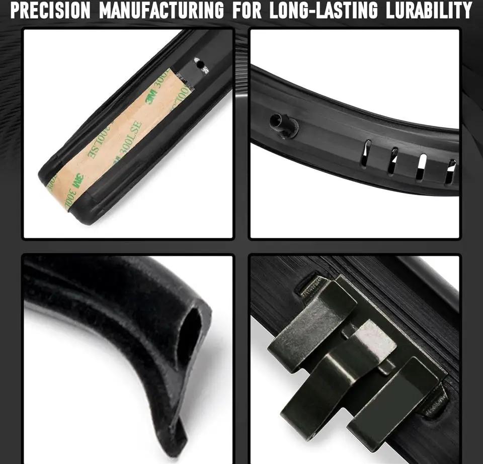 Open Box WEILEITE Front Door Window Channel Felt Trim Seal Weather Stripping Kit by Selzalot
