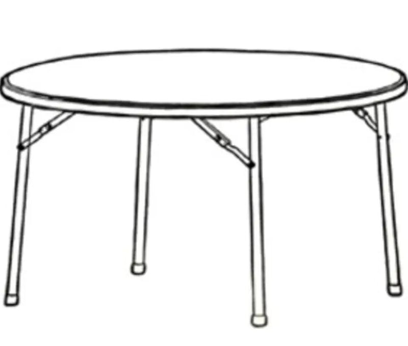 Open Box Lorell Banquet Table, 60 by 60 by 29-1/2-Inch, Platinum by Selzalot