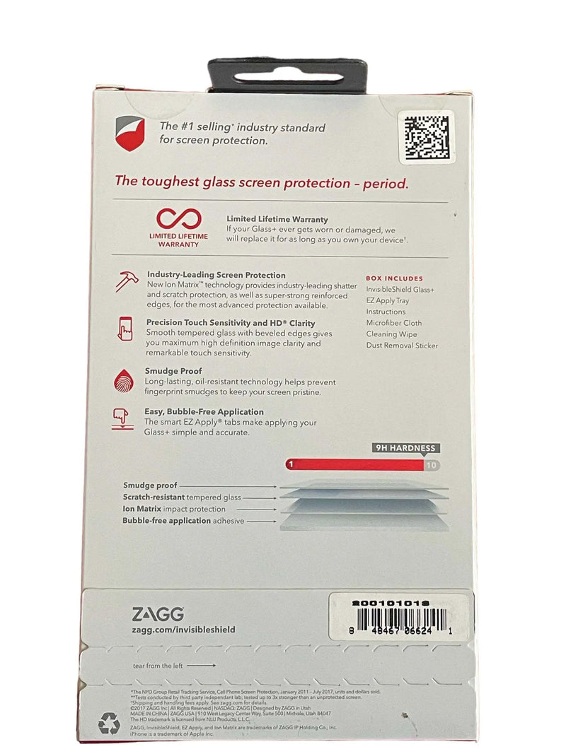 ZAGG Invisible Shield Glass+ Screen Protector for Apple iPhone X by Selzalot
