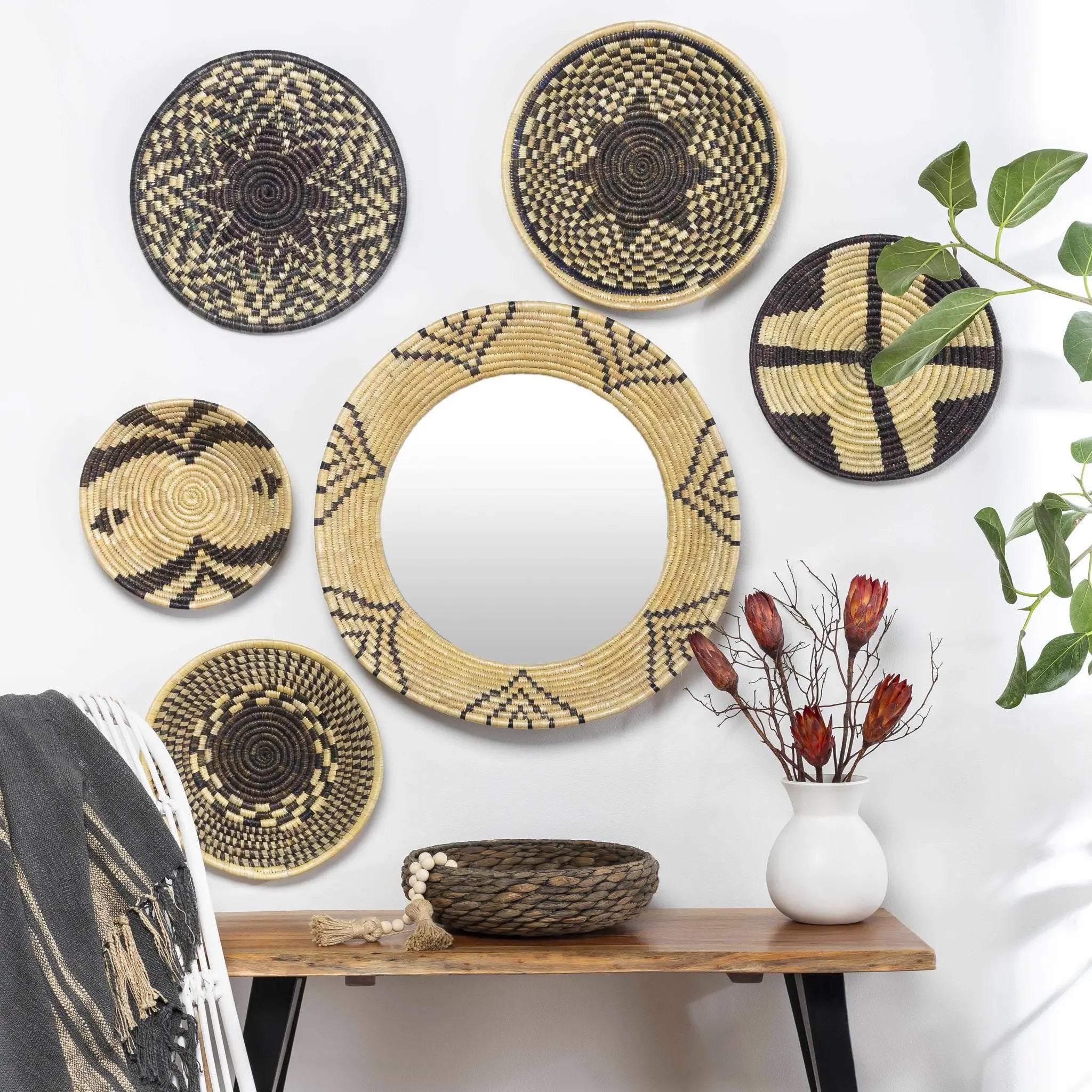Athabasca Moonj Grass Woven Wall Decor by Boutique Rugs