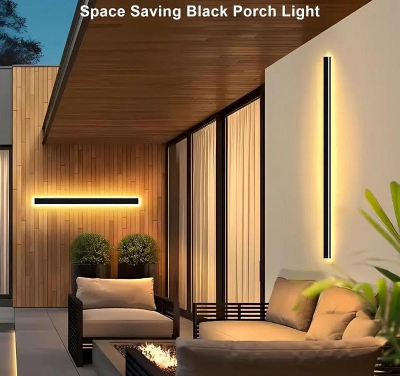 Levxhotty 59 inch Modern Outdoor Wall Lights,3000K-6000K Dimmable Outdoor Wall Sconce,Long Wall Light with Remote Control,Exterior Linear Wall Lightin by Selzalot
