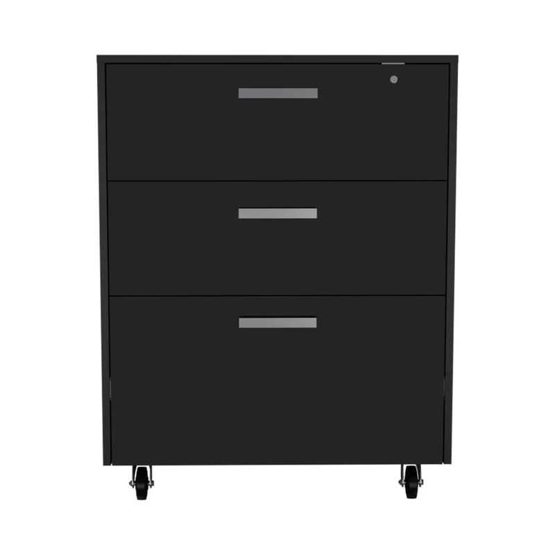 MultisStorage Cabinet 35" H, Three Drawers, Four Wheels by HouseOfZazla