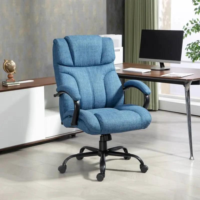 Denim Blue Big/Tall Adjustable Height Office Chair - 500 lbs. Weight Capacity by HomePacific