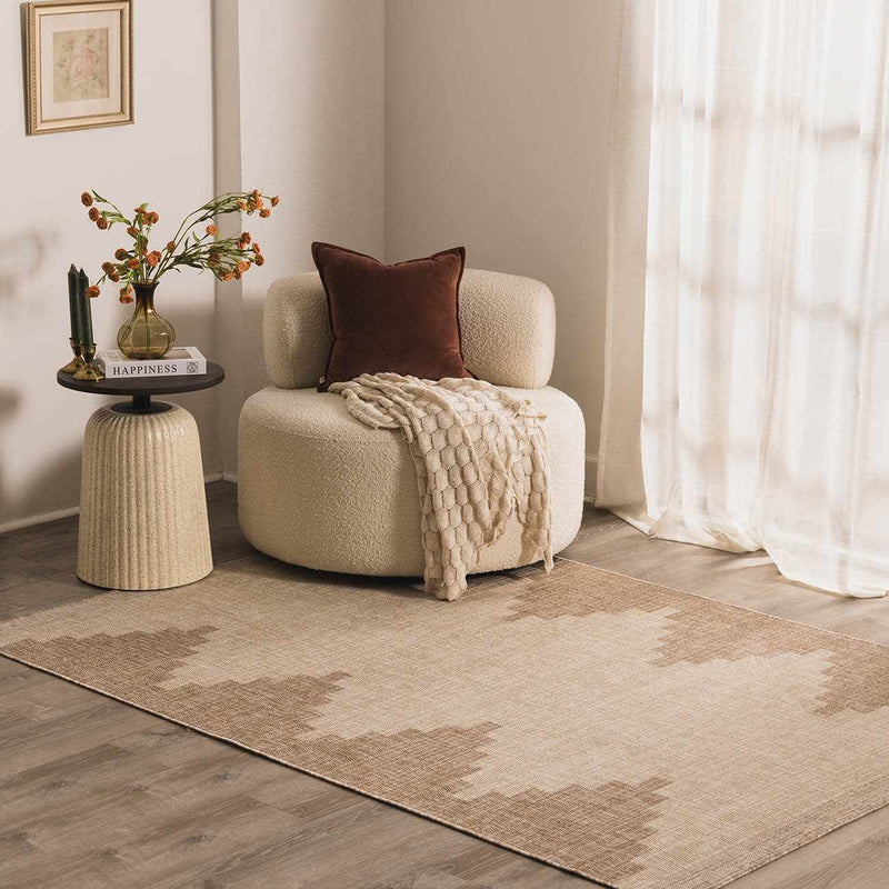 Djugun Beige Indoor & Outdoor Rug by Boutique Rugs