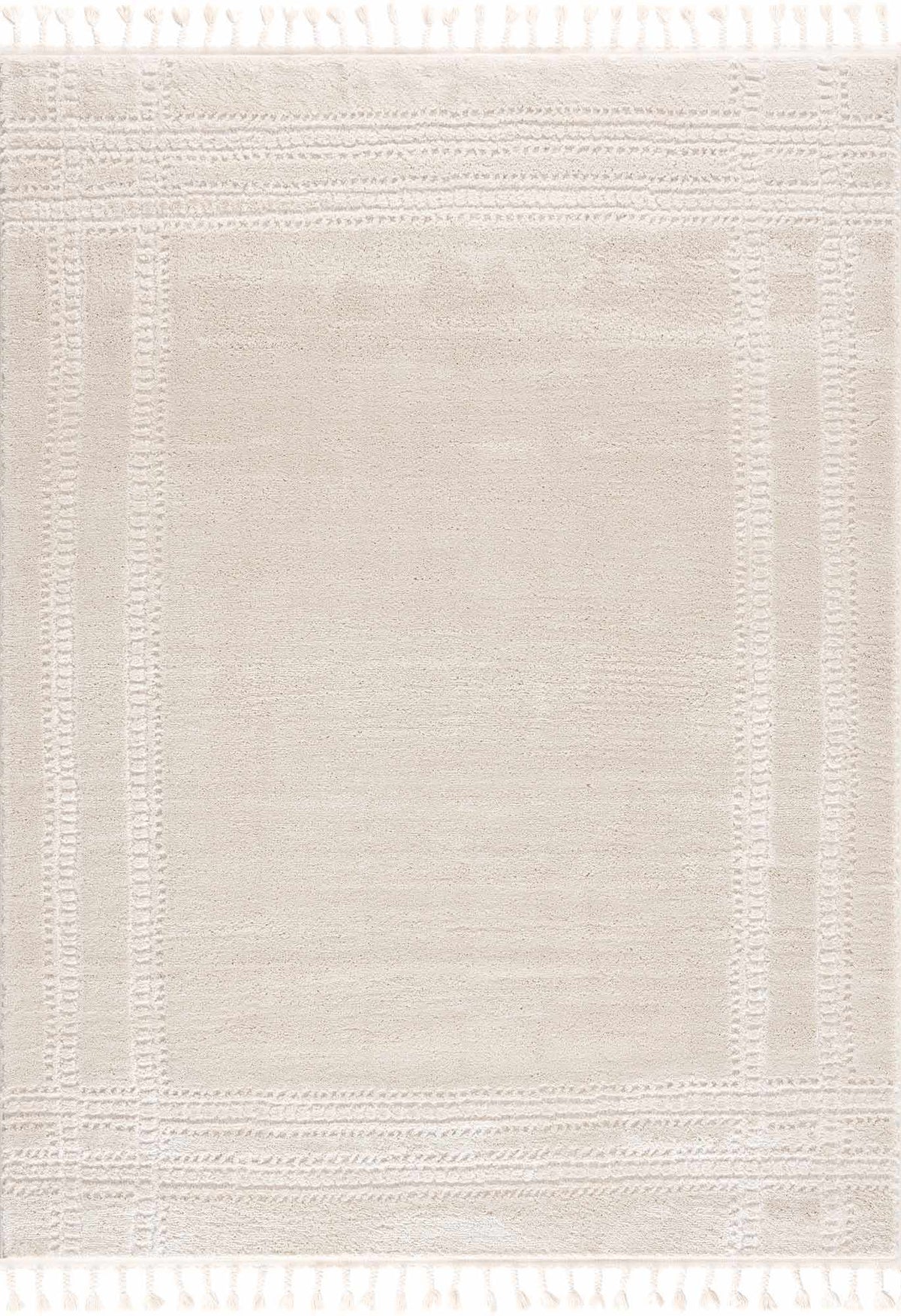 Ryuu Ivory Carved Area Rug