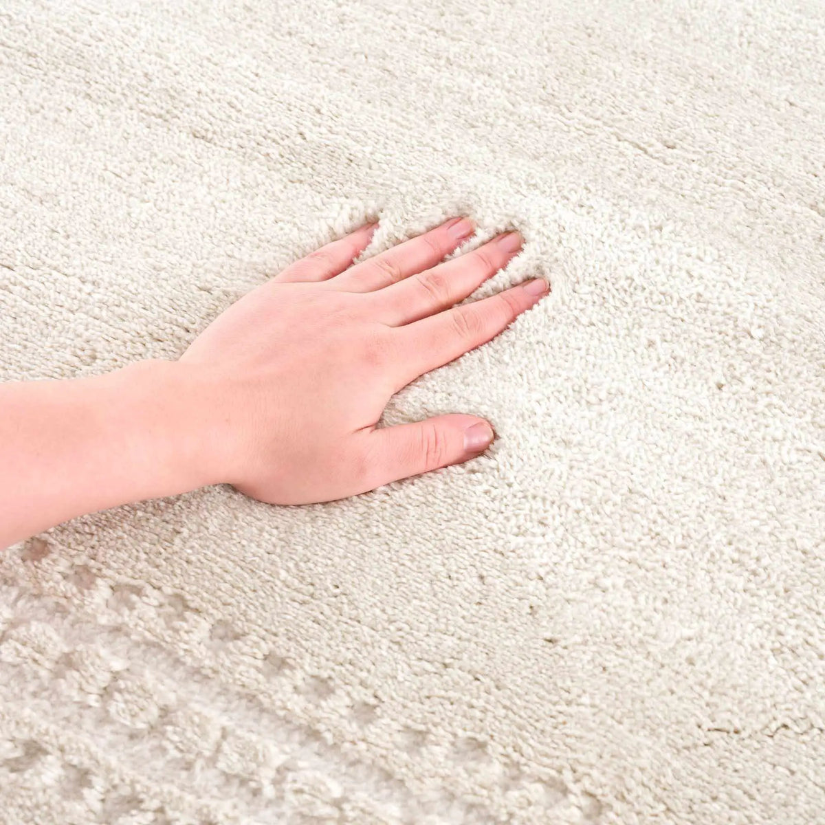 Ryuu Ivory Carved Area Rug, photo 5 of 18