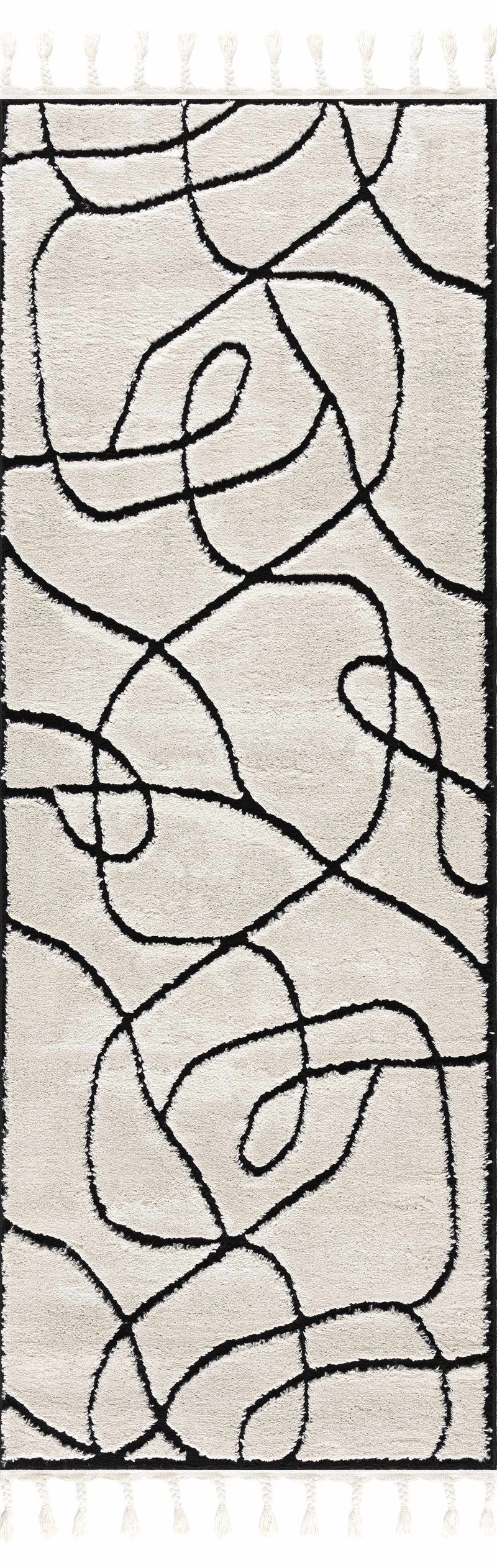 Azana Black & White Area Rug by Hauteloom