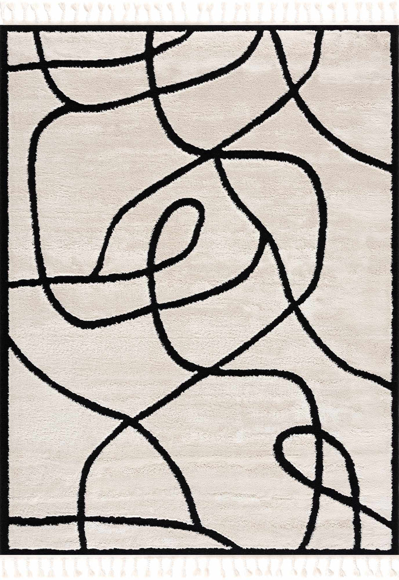 Azana Black & White Area Rug by Boutique Rugs