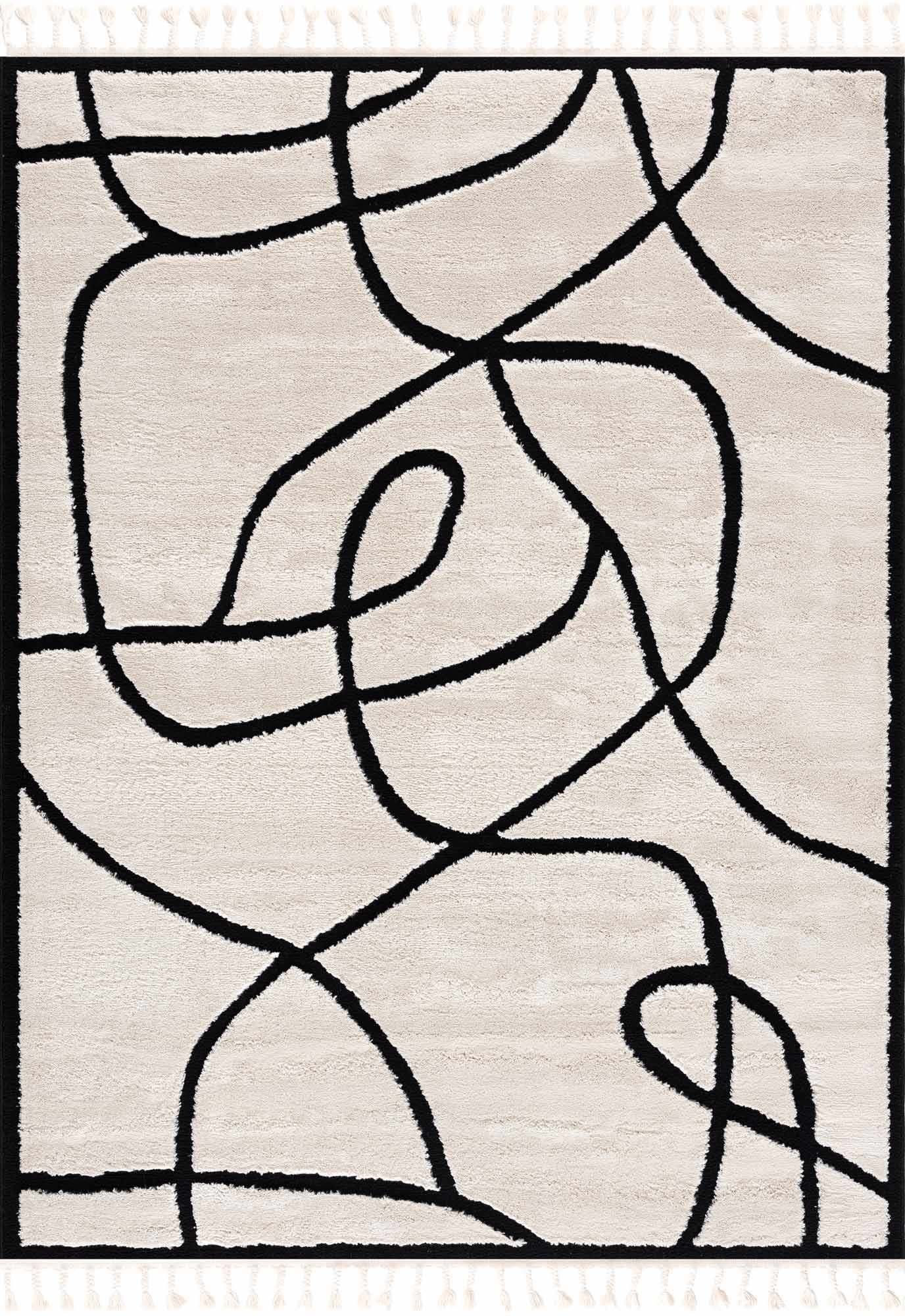 Azana Black & White Area Rug by Hauteloom