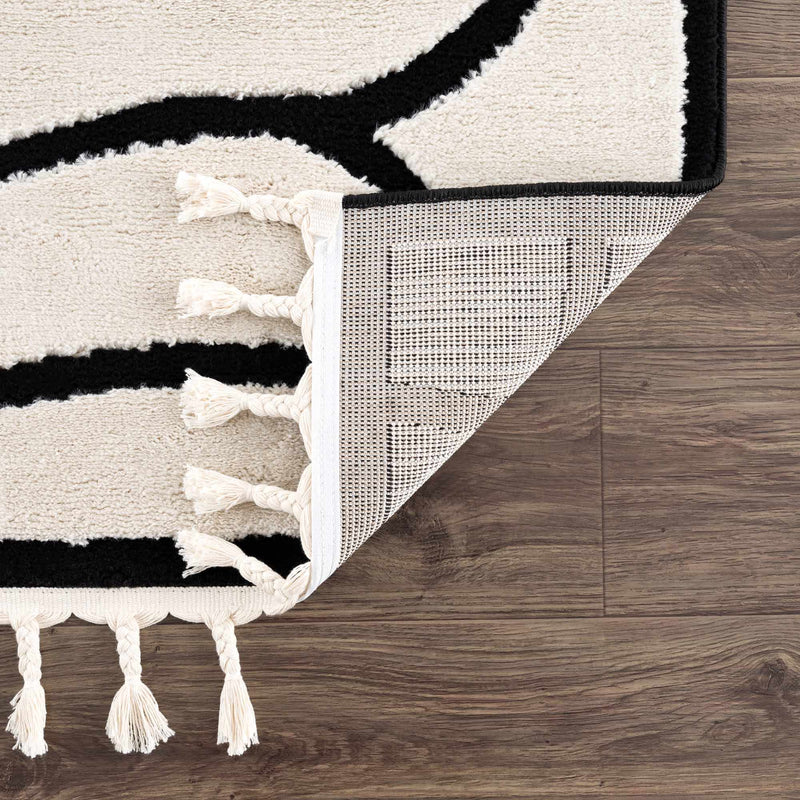 Azana Black & White Area Rug by Hauteloom