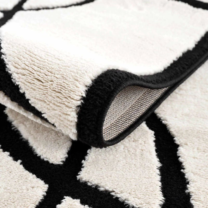 Azana Black & White Area Rug by Hauteloom