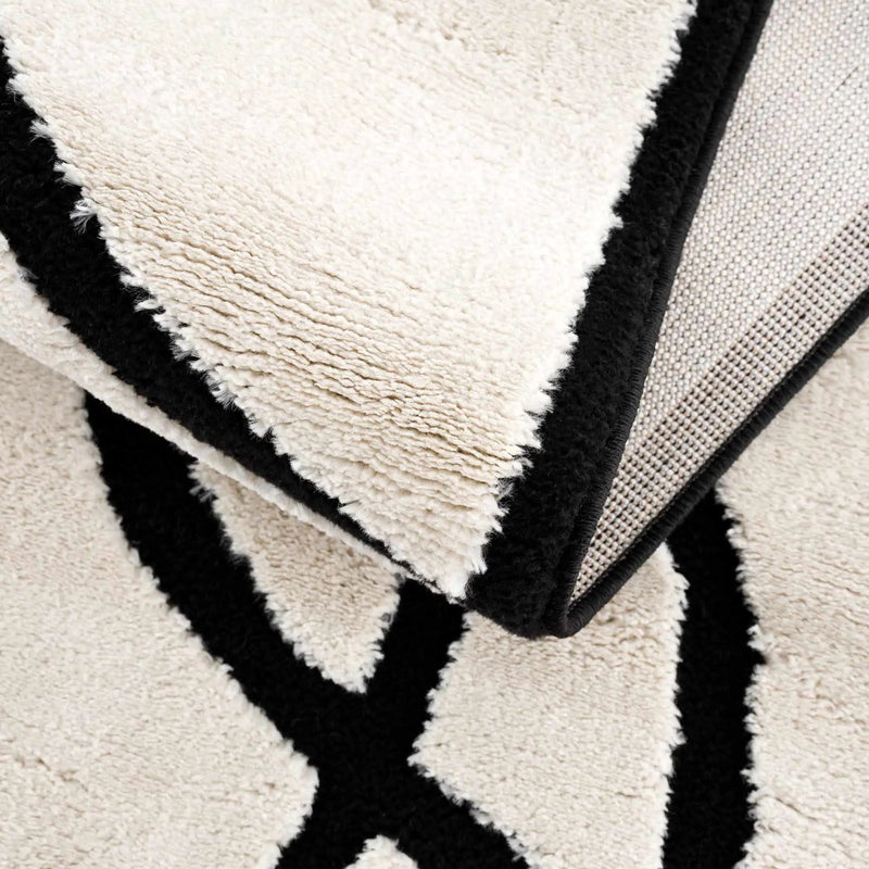Azana Black & White Area Rug by Hauteloom