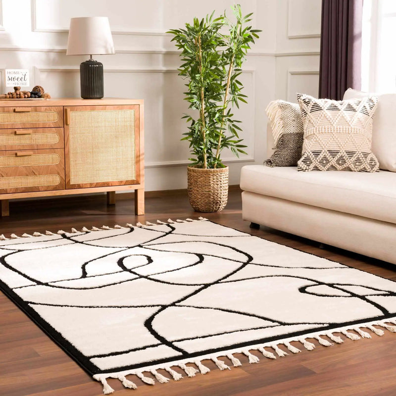 Azana Black & White Area Rug by Boutique Rugs