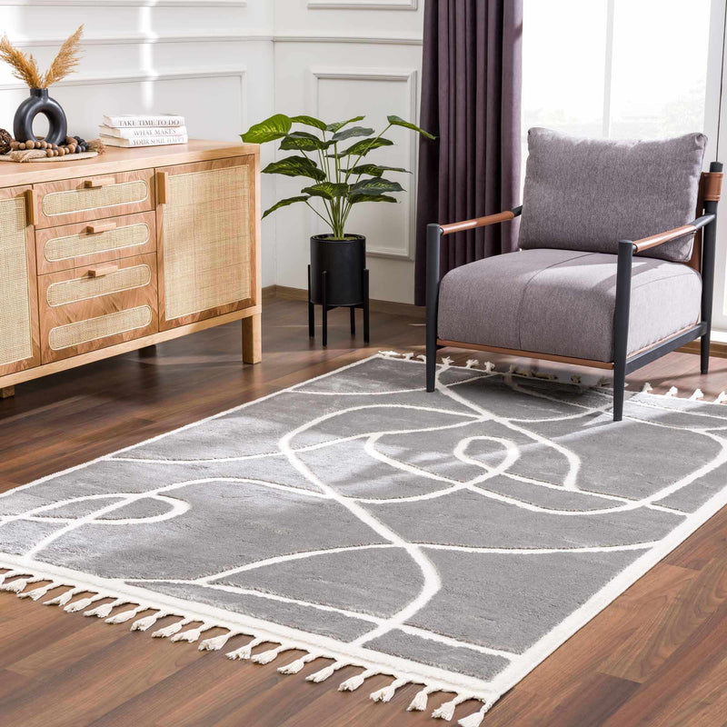 Azana Gray Area Rug by Hauteloom