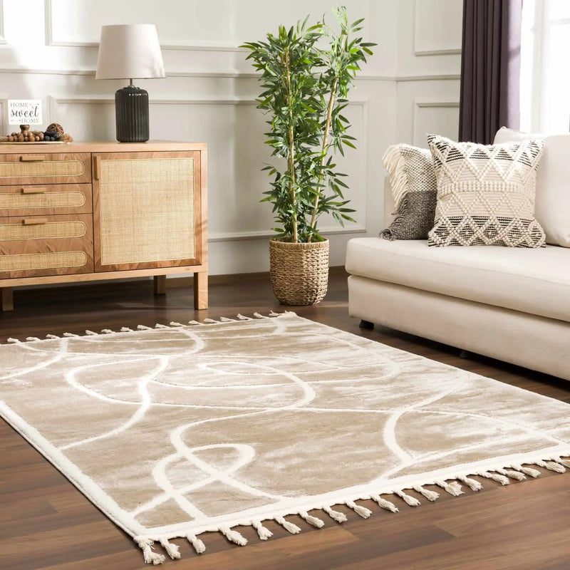 Azana Cream Area Rug by Hauteloom