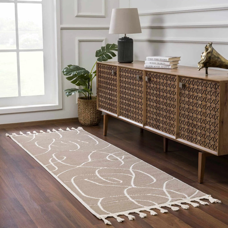 Azana Cream Area Rug by Hauteloom