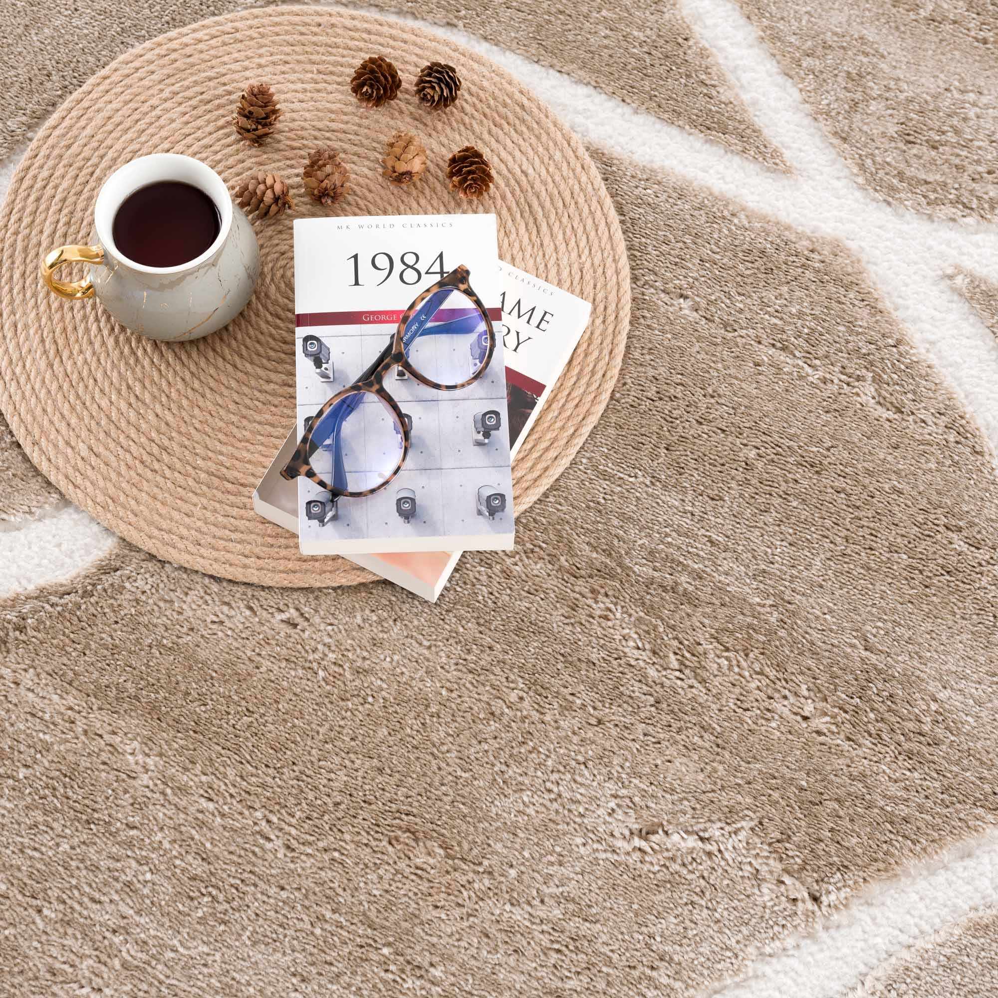 Azana Cream Area Rug by Hauteloom