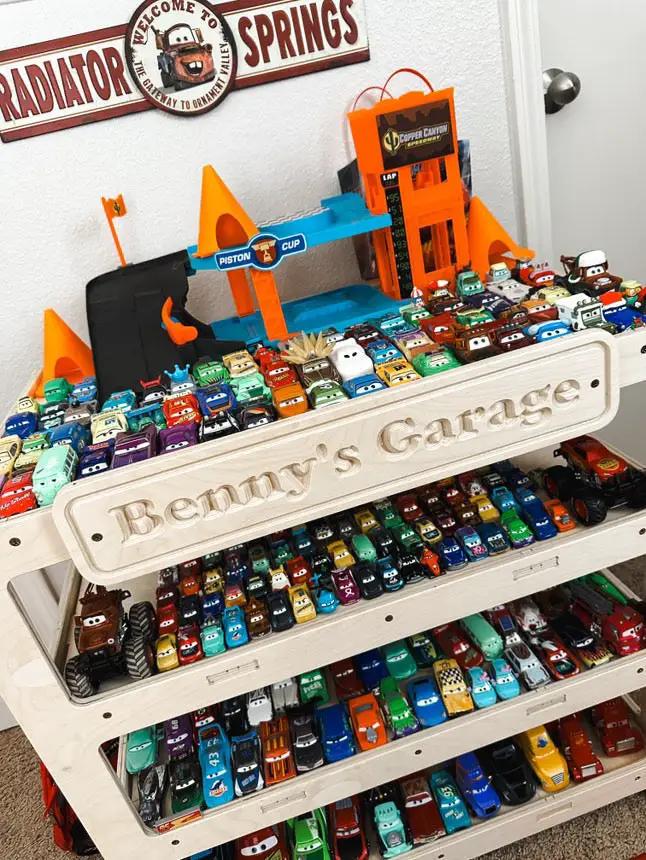 CADEN- Toy Car Ramp + Storage by Bush Acres
