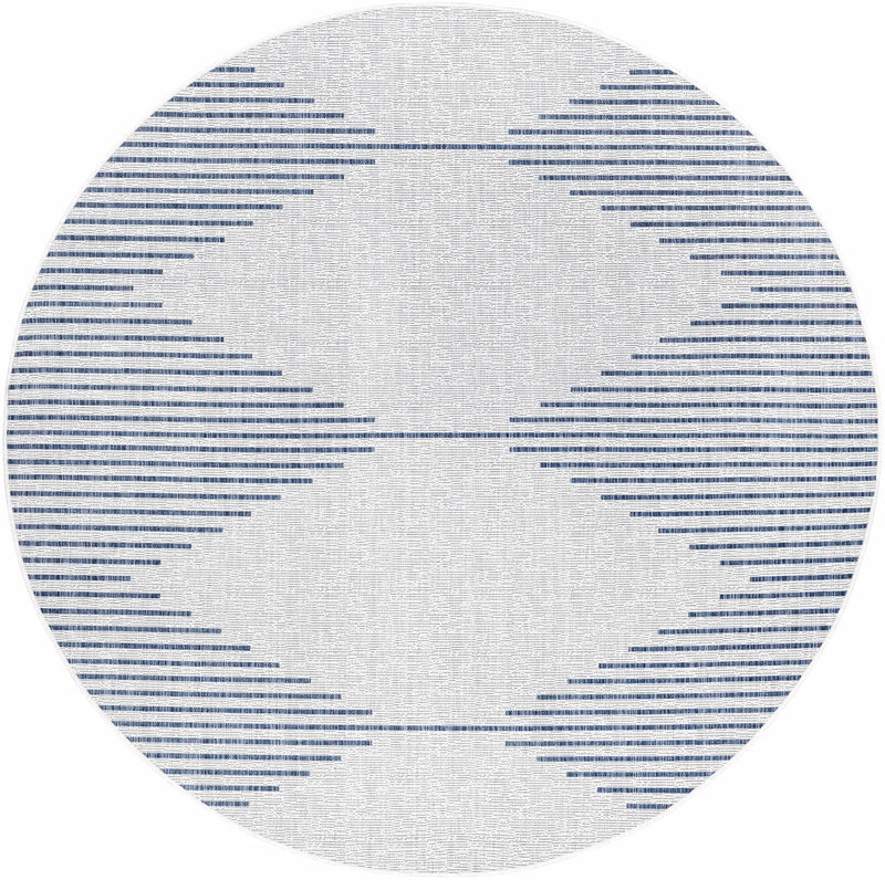 Stephan Blue & Cream Outdoor Rug by Boutique Rugs