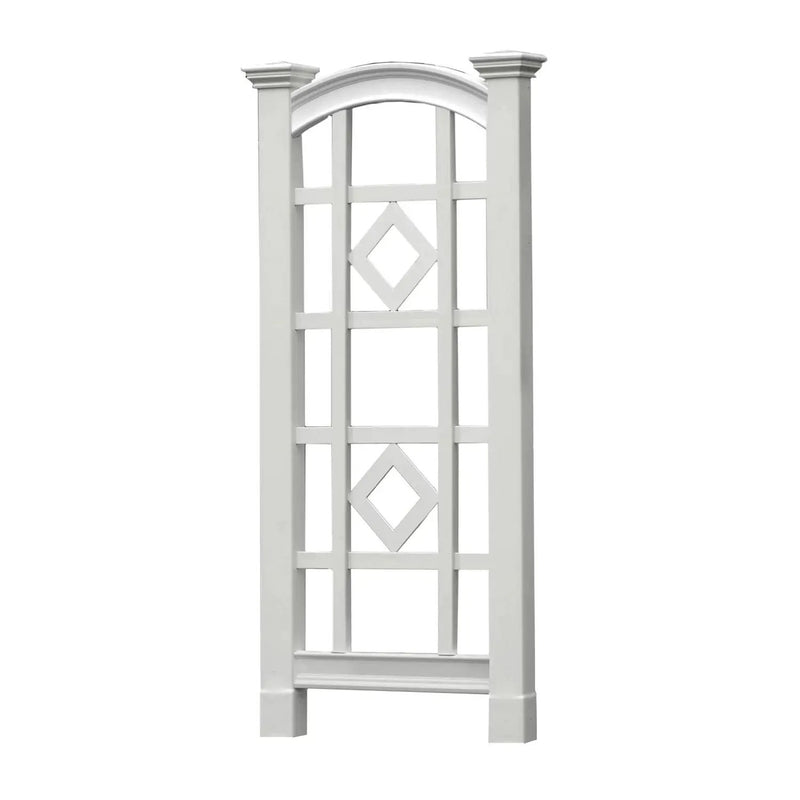 59-inch Outdoor Weather Resistant White Vinyl Garden Trellis by HomePacific