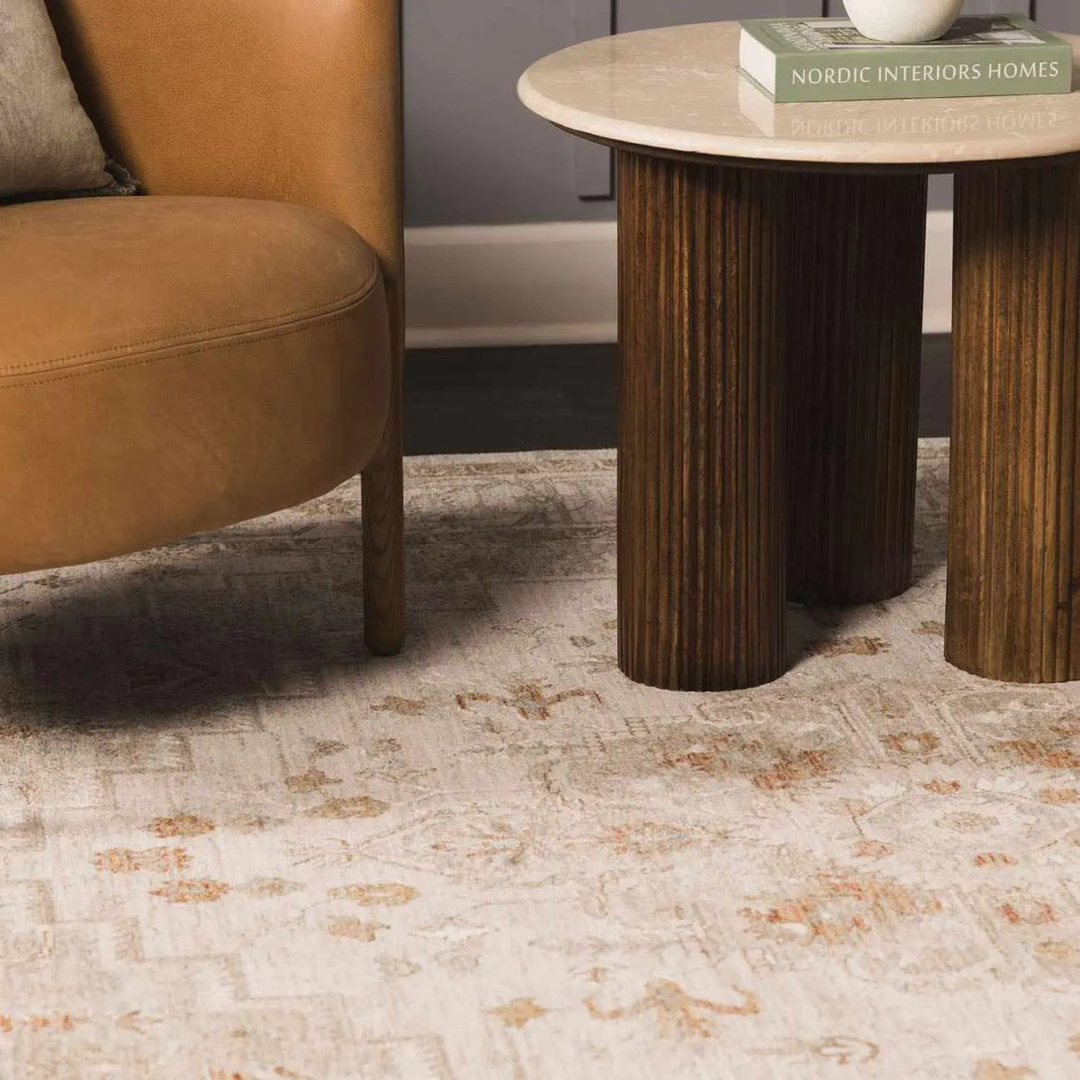 Dieppe Thick Luxe Statement Rug, installed in a room 3