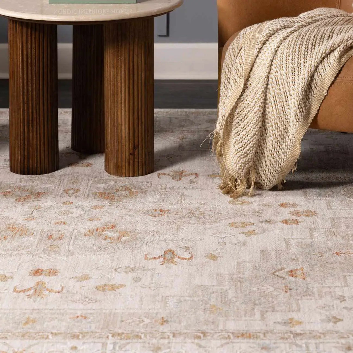 Dieppe Thick Luxe Statement Rug, installed in a room 2