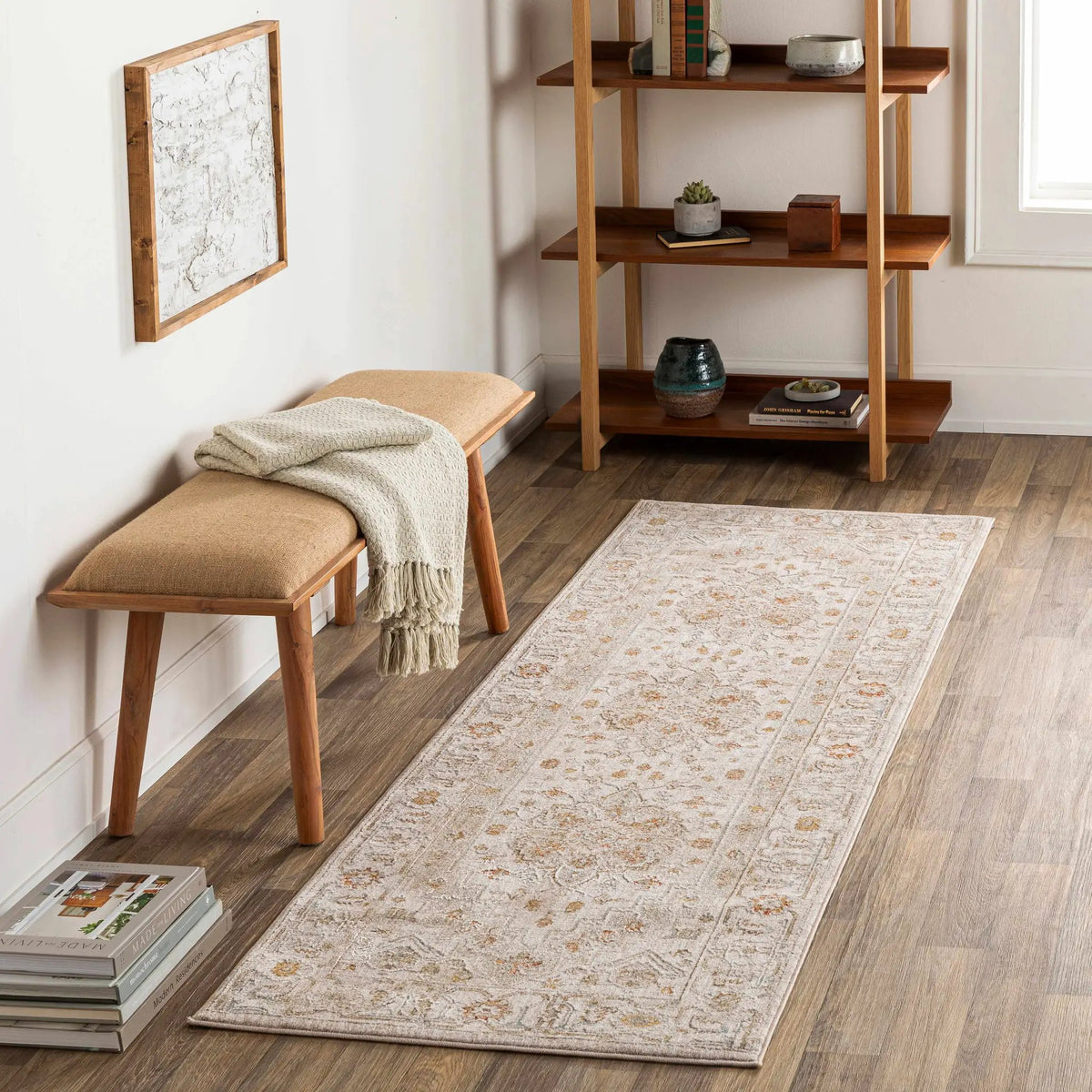 Dieppe Thick Luxe Statement Rug, installed in a room