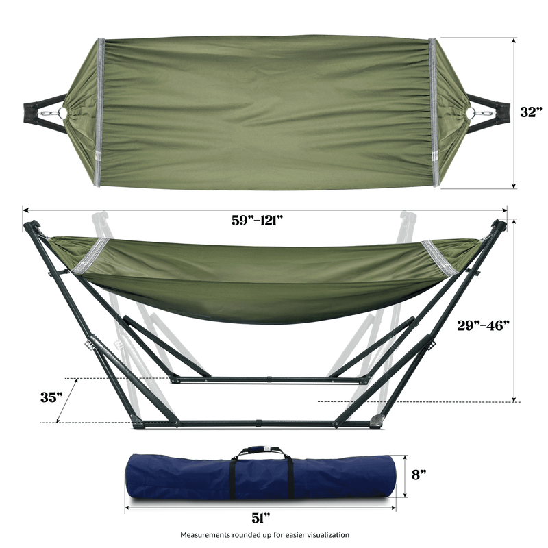 Tranquillo Universal Canvas Hammock Medium Size for Ultimate Comfort and Style by Megsu