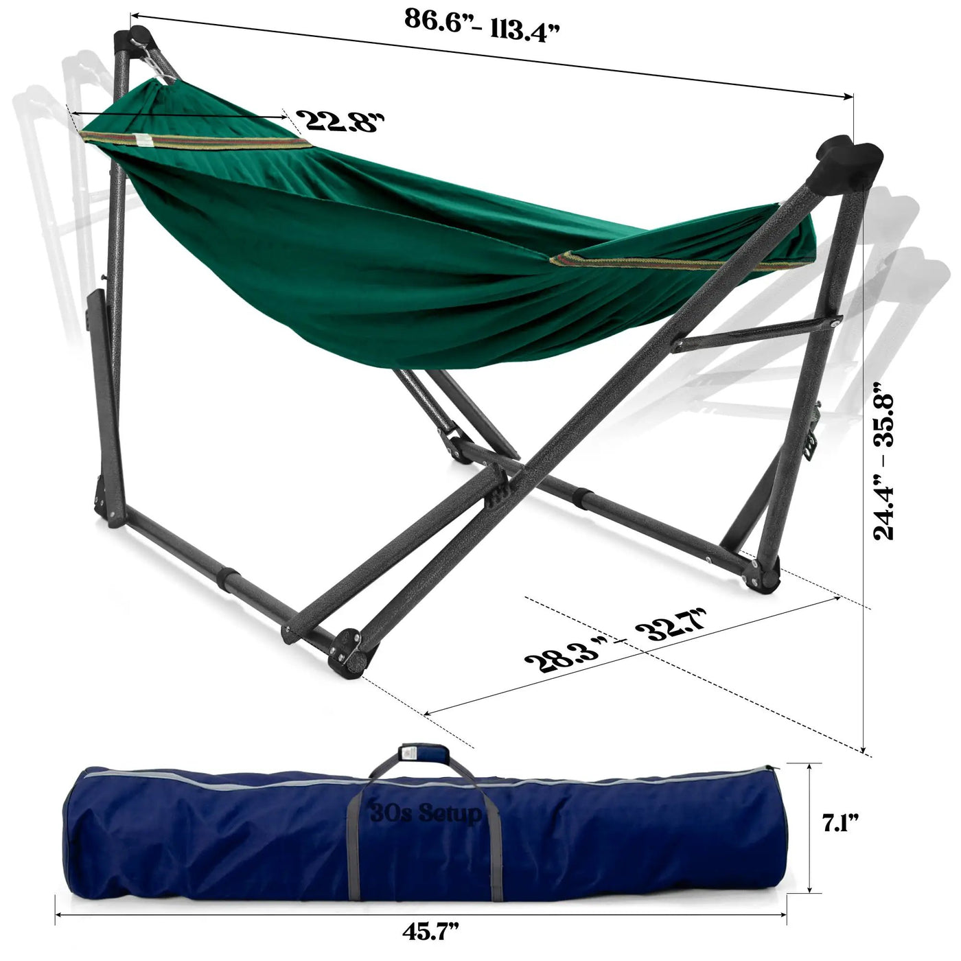 Uniki Canvas Hammock with Stand by Megsu