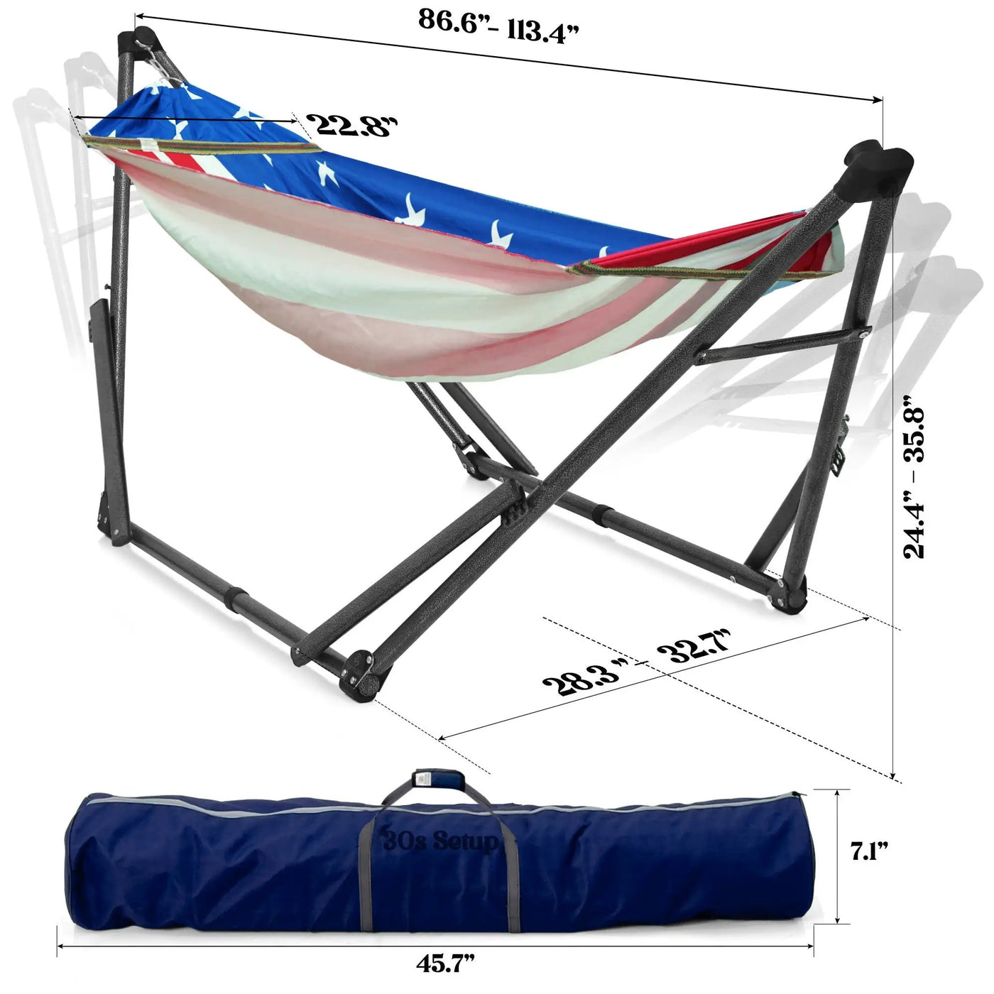 Uniki Canvas Hammock with Stand by Megsu
