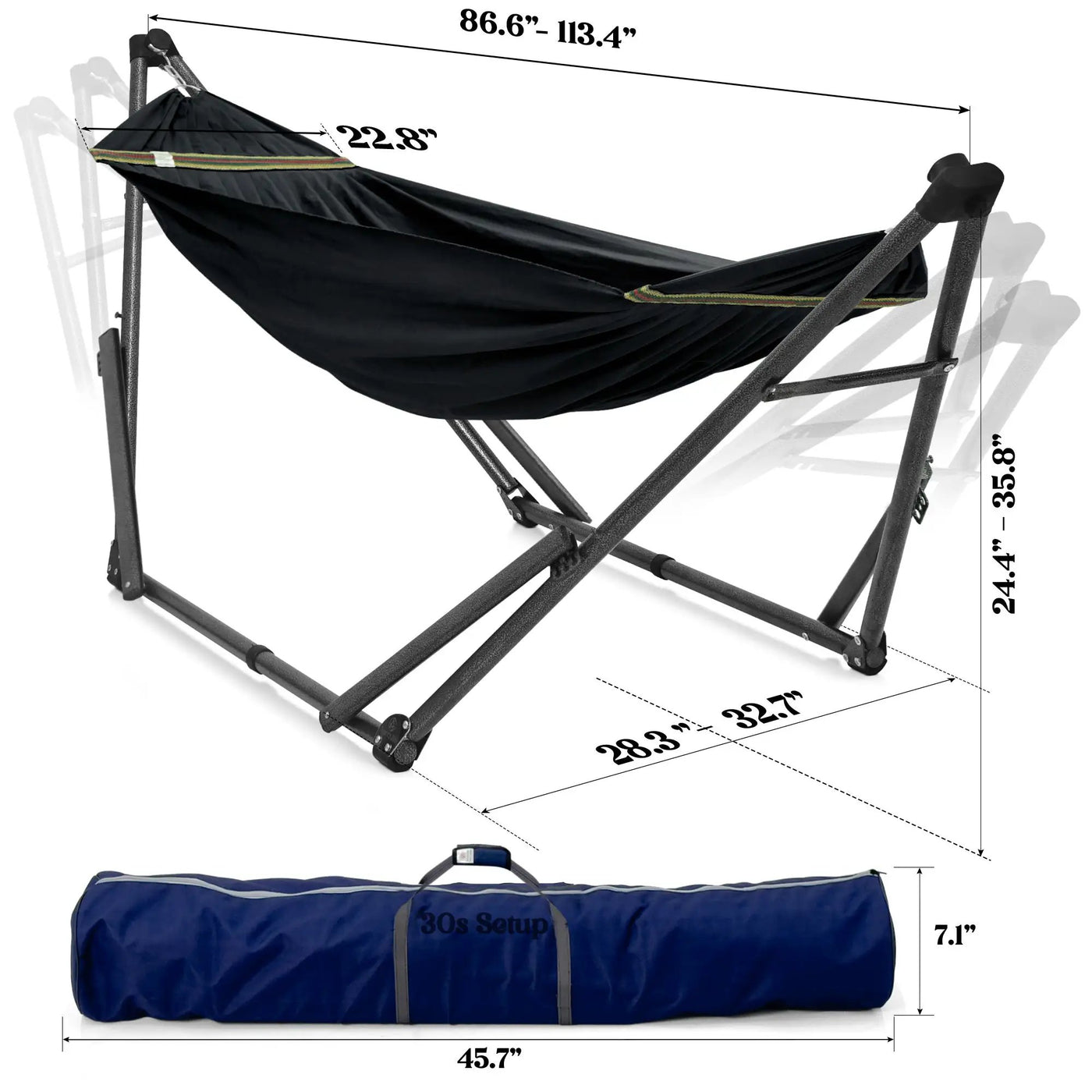 Uniki Canvas Hammock with Stand by Megsu