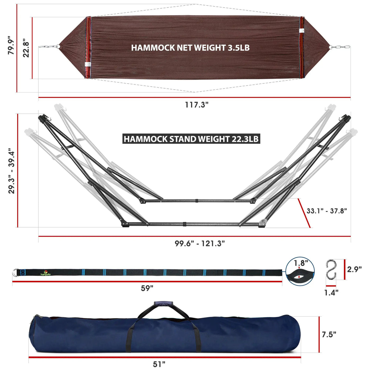 Comfort Set Original Hammock Stand by Megsu