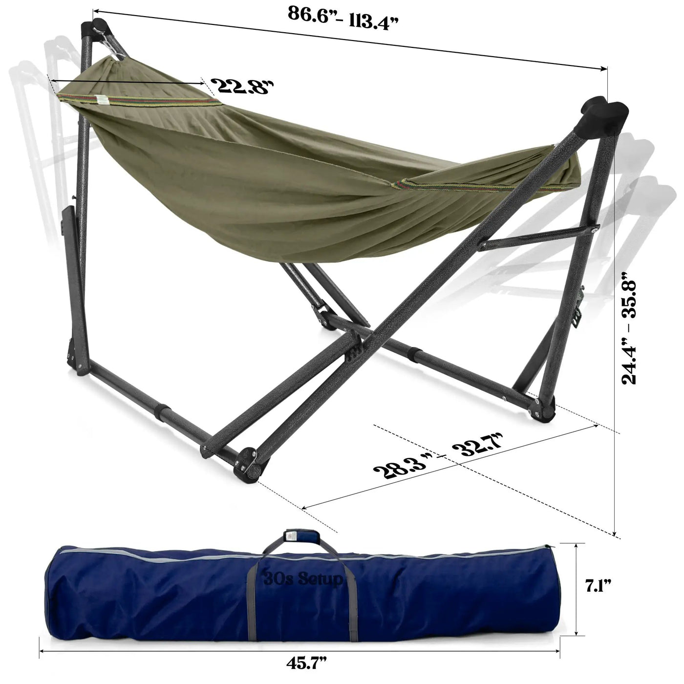 Uniki Canvas Hammock with Stand by Megsu
