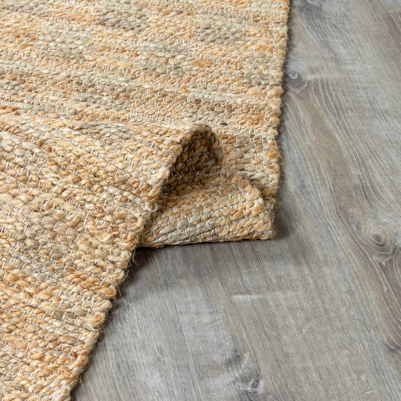 Lonut Checkered Jute Area Rug - Clearance by Boutique Rugs