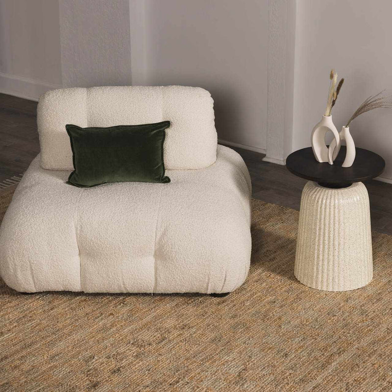 Lonut Checkered Jute Area Rug - Clearance by Boutique Rugs