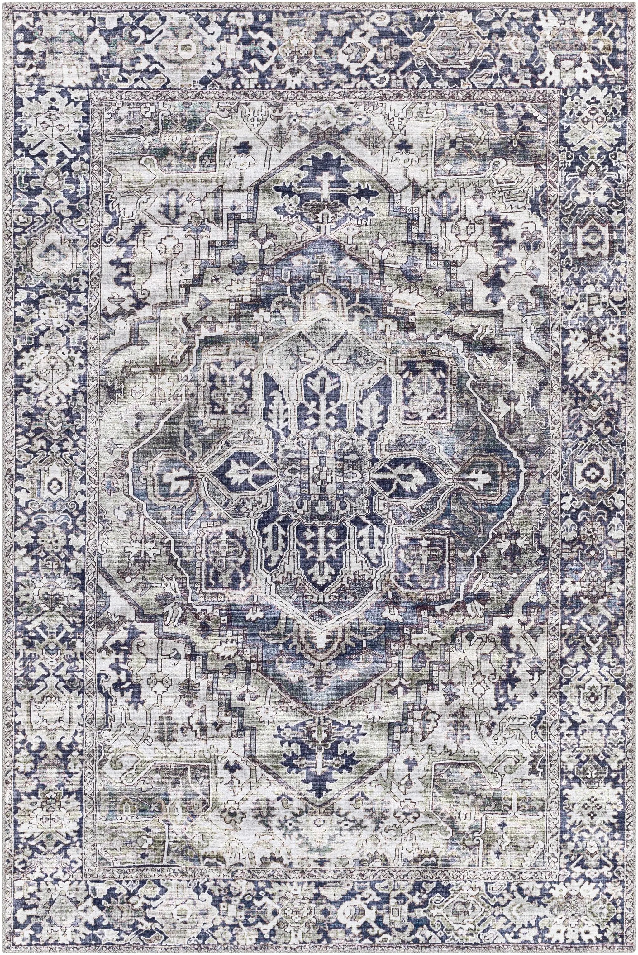 Neyland Iris Gray Area Rug 2359 by Boutique Rugs