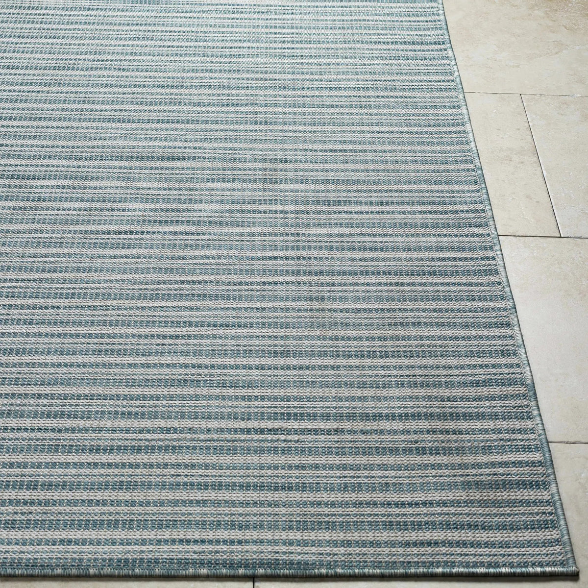 Greg Teal Outdoor Area Rug - Clearance, photo 9 of 9