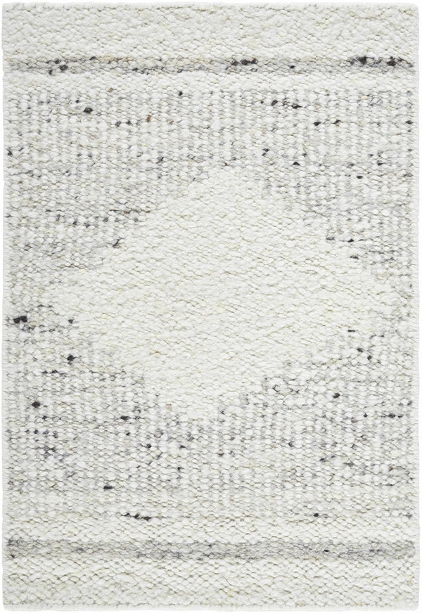 Ethara Ivory Charcoal Global Bohemian Tribal Pattern Wool Handmade Area Rug - Clearance, photo 2 of 7