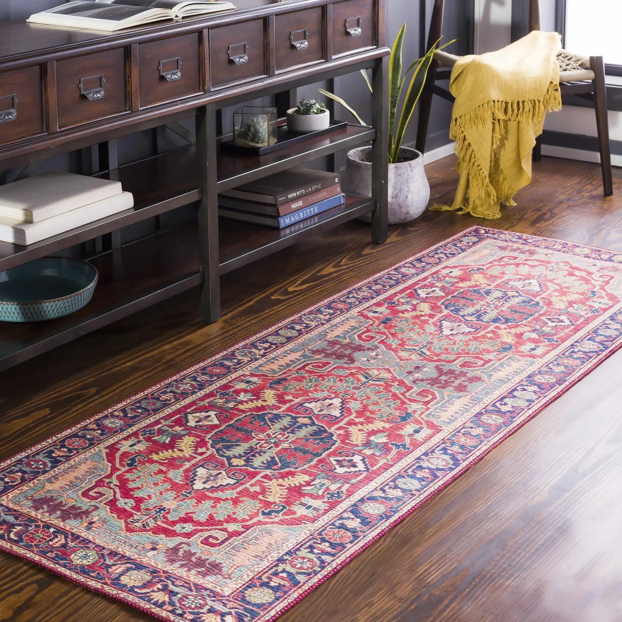 Dorcas Red Performance Rug by Boutique Rugs