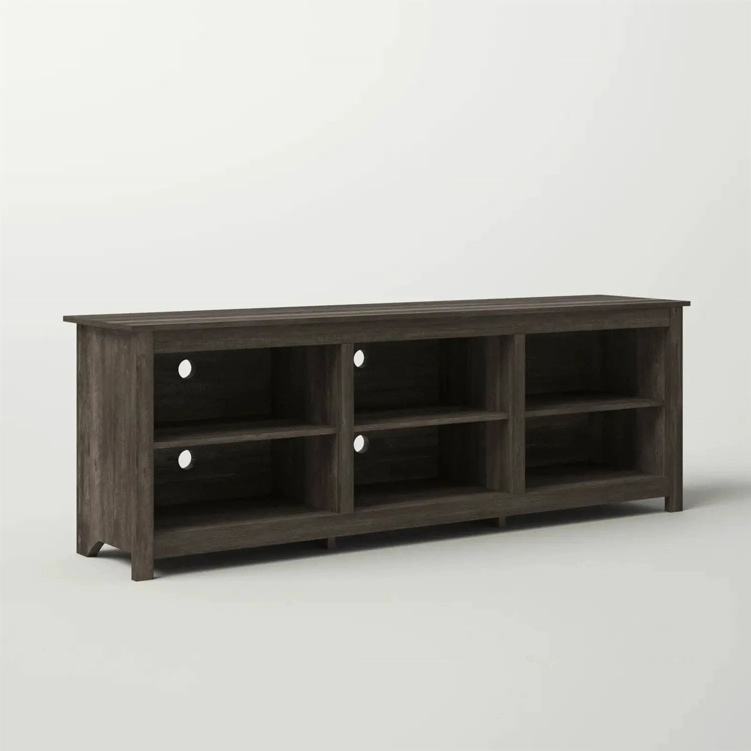 70-inch Dark Brown Wood TV Stand Entertainment Center for TV up to 78-inch by HomePacific