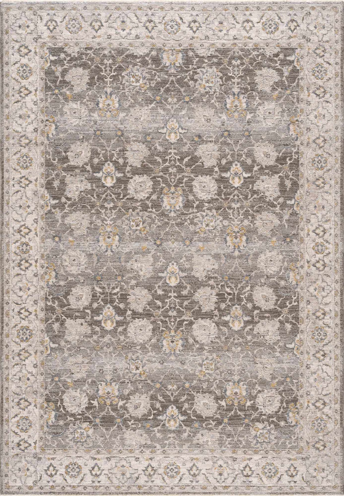 Amaru Green Textured Rug with Fringes