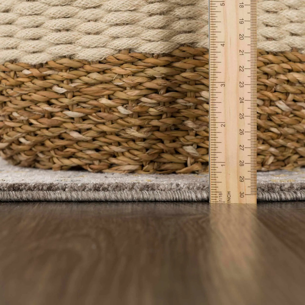 Amaru Green Textured Rug with Fringes, photo 17 of 22