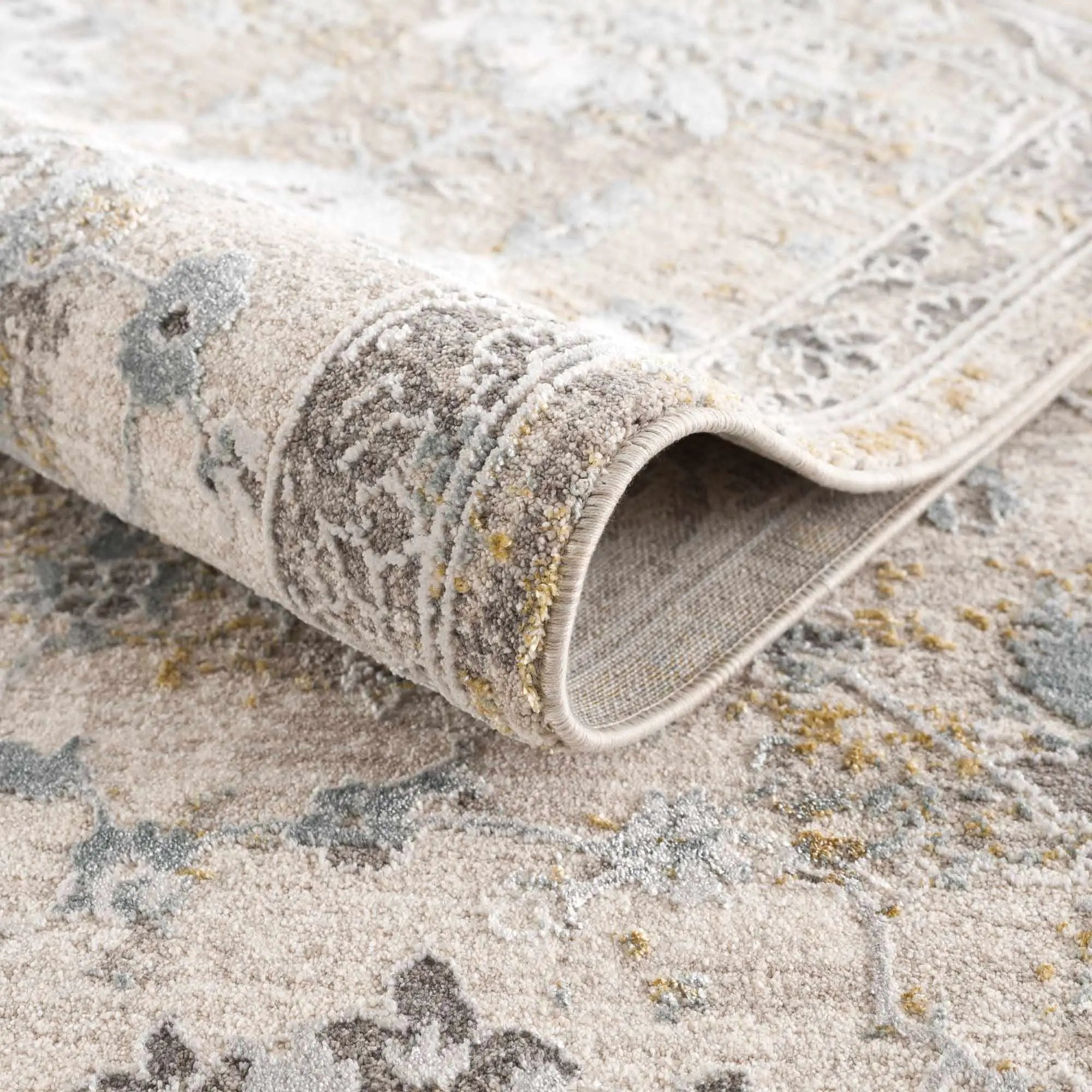 Alroy Textured Rug with Fringes by Boutique Rugs