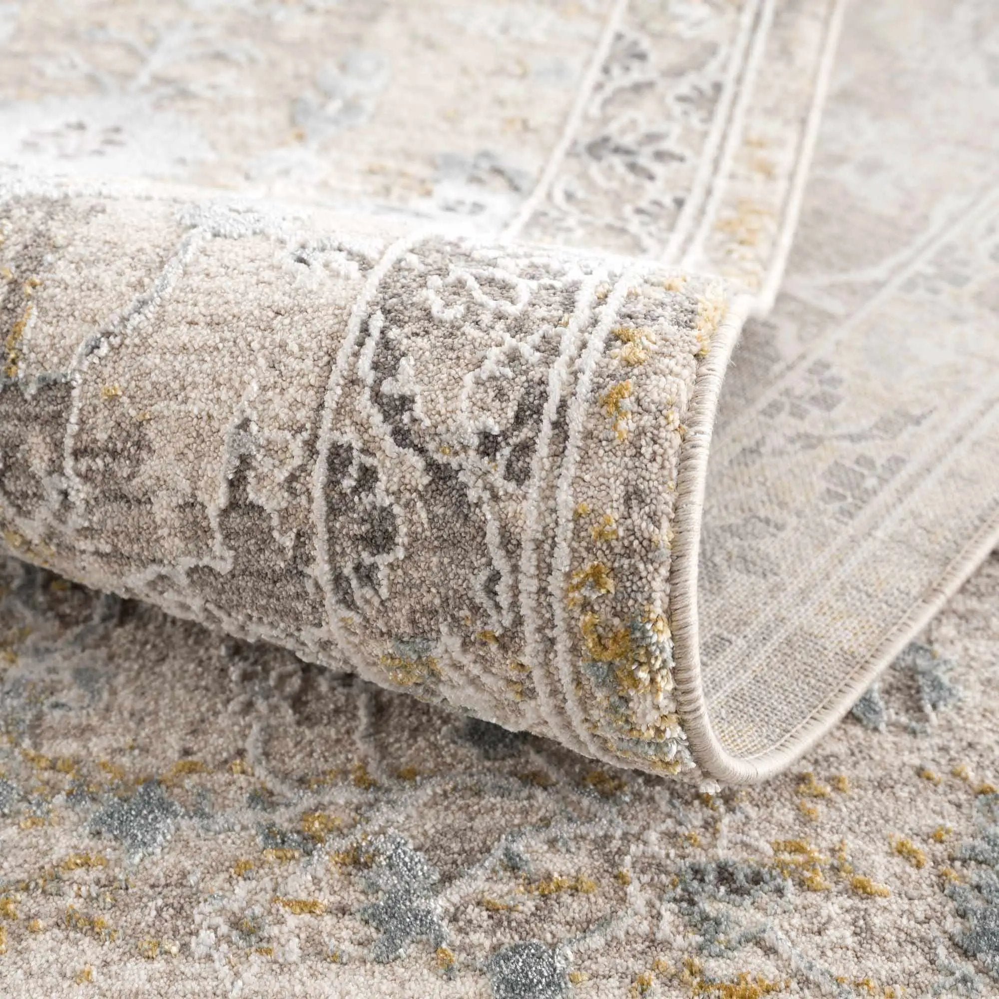 Alroy Textured Rug with Fringes by Boutique Rugs