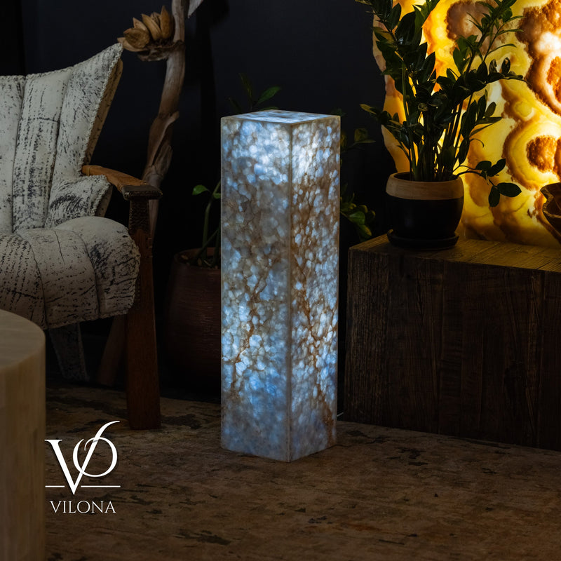 Arctic Onyx Floor Lamp - Small - 31.5"H x 8"W - Square - #2, photo 3 of 10