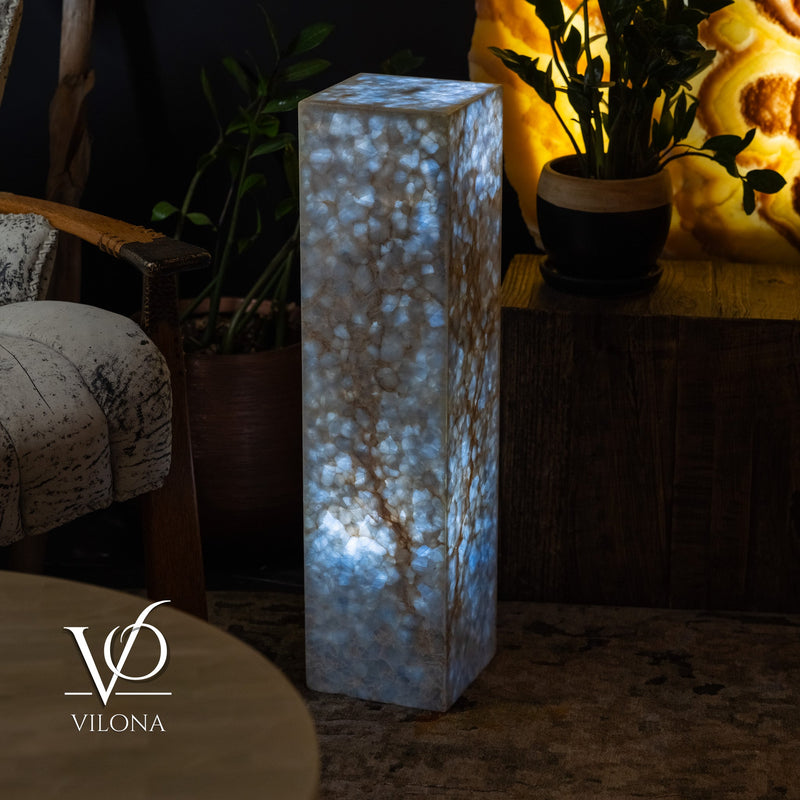 Arctic Onyx Floor Lamp - Small - 31.5"H x 8"W - Square - #2, photo 7 of 10