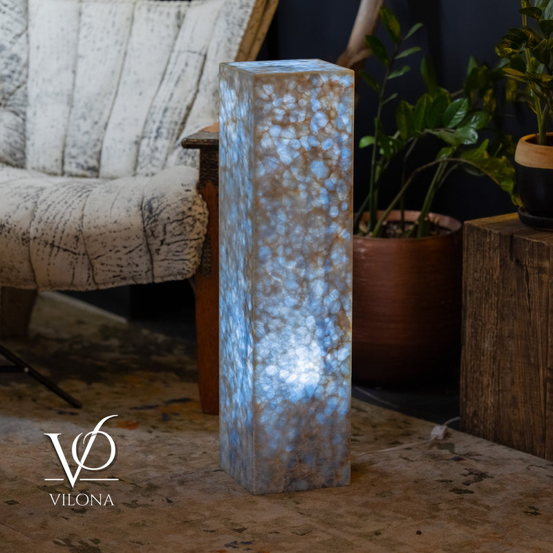 Arctic Onyx Floor Lamp - Small - 31.5"H x 8"W - Square - #3, photo 4 of 10