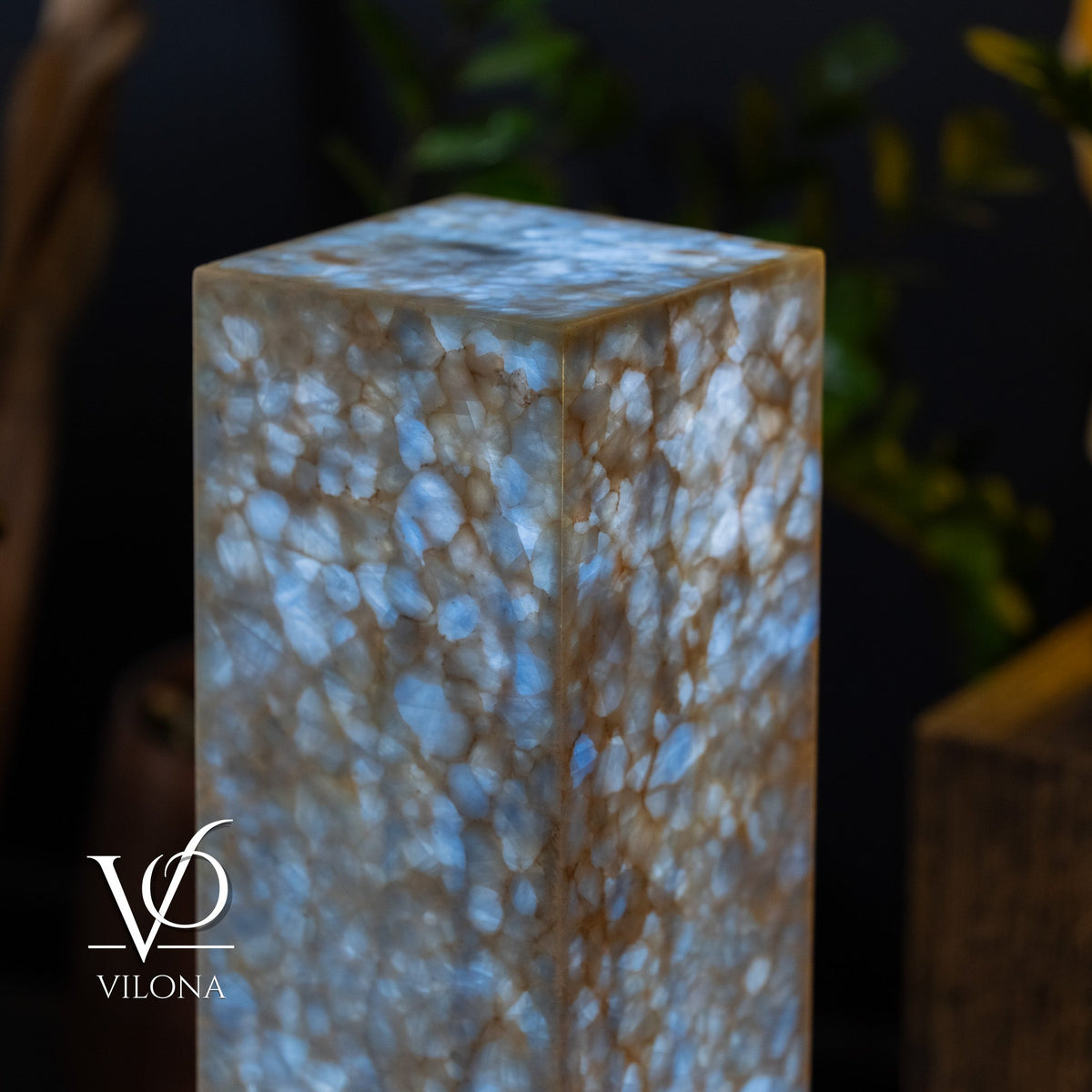 Arctic Onyx Floor Lamp - Small - 31.5"H x 8"W - Square - #3, photo 7 of 10