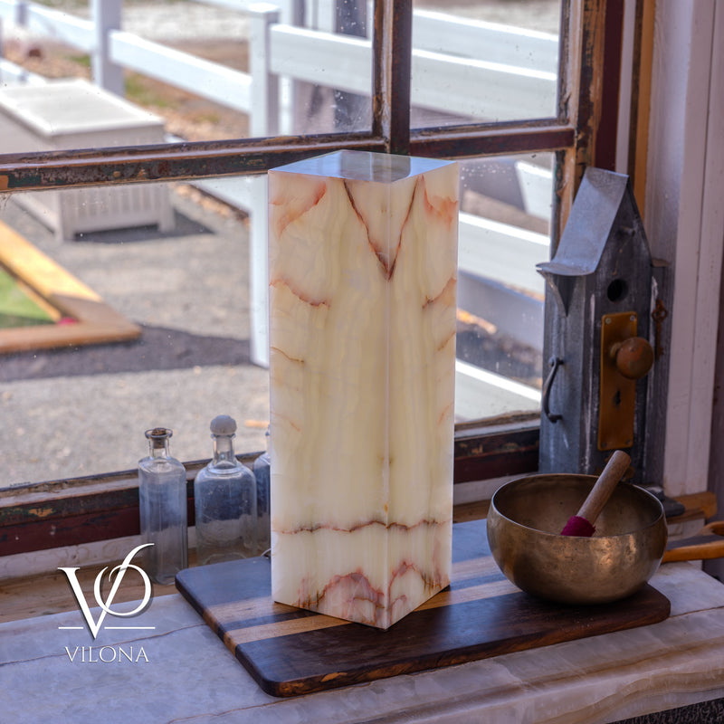 Bamboo Onyx Table Lamp – Light Edition #1 – 19.75" Tall × 6" Wide, photo 8 of 17