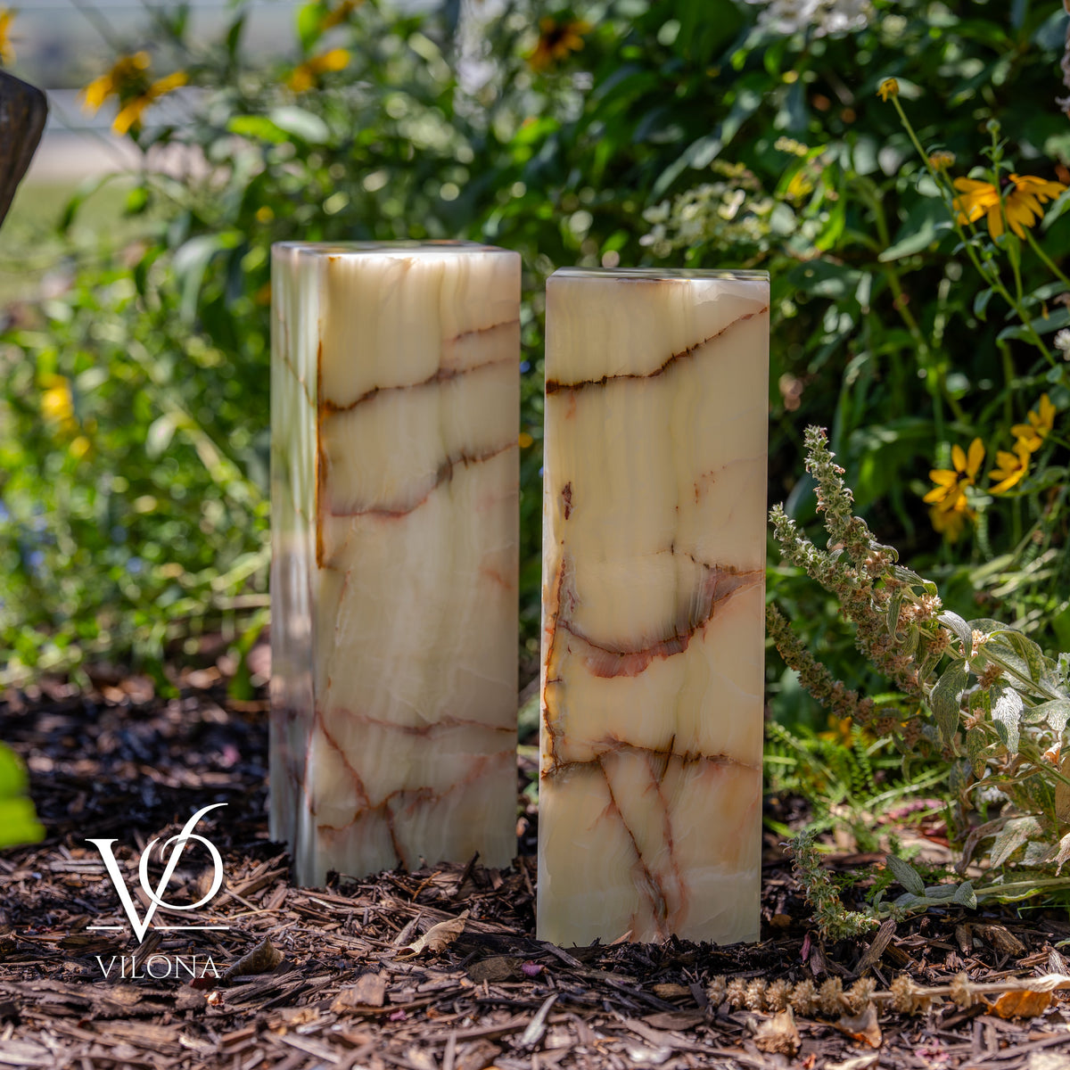 Bamboo Onyx Table Lamp Pair – Light Edition #2 – 19.75" Tall × 6" Wide Each, photo 9 of 18